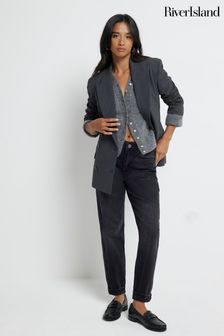 Women s Petite Black Mom Jeans Next Luxembourg