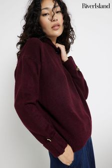 Roll neck jumper river island shop