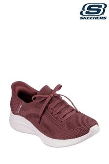 Skechers Red Standard Fit Ultra Flex 3.0 Slip In Brilliant Path Womens Trainers (AE6388) | $153