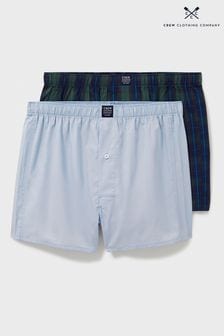 Crew Clothing Company Woven Black Boxers 2 Pack (AF6807) | ￥6,910