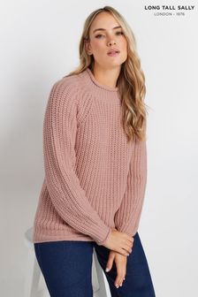 Long Tall Sally Pink Basic Acrylic Jumper (AF7354) | $66