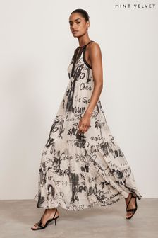 Mint Velvet Abstract Print Maxi Dress (AF7379) | €187