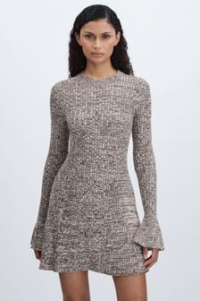 Anna Quan Mélange-Knit Mini 100% Cotton Dress (AF7447) | $634