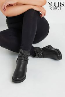 Next black wedge boots new arrivals