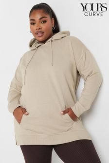 Yours Curve Cream Overhead Hoodie (AF7671) | $46