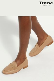 Dune tan flat shoes discount
