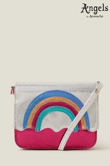 Angels By Accessorize Girls Rainbow Metallic Crossbody Red Bag (AG1691) | ‏65‏₪