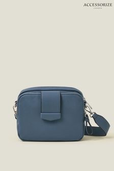 Accessorize Blue Wide Strap Cross-Body Bag (AG1844) | $56