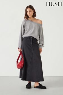 Hush Eva Denim Maxi Skirt (AG1976) | ‏427 ‏₪