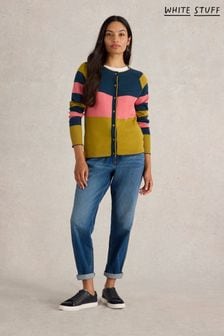 White Stuff Yellow Lulu Stripe Cardigan (AG2288) | €69