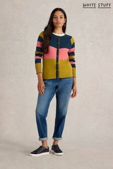 White Stuff Yellow Lulu Stripe Cardigan (AG2288) | $84