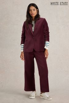 White Stuff Purple Evelyn Velvet Blazer (AG2312) | €141