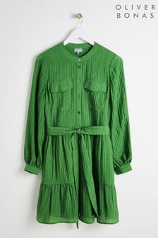 Oliver bonas green dress hot sale