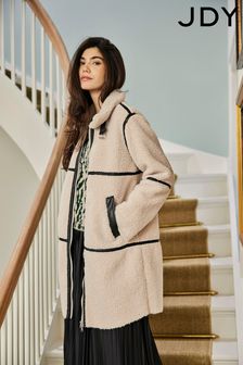 Jdy collarless coat shop