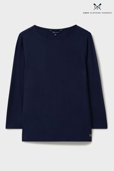 Crew Clothing Company Blue Jemma Boat Neck Top (AG3865) | €34