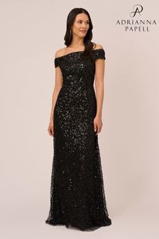 Women s Adrianna Papell Black Sequin Dresses Next Luxembourg