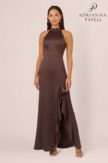 Adrianna papell high neck dress shop