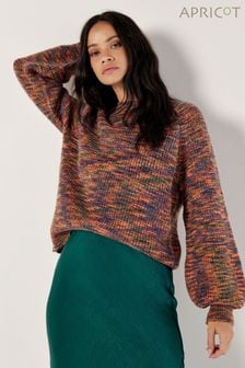 Apricot Orange Waffle Knit Spacedye Jumper (AG4428) | €50