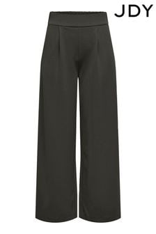 JDY Grey Wide Leg Stretch Trousers (AG5893) | $43