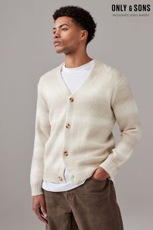 Cardigans White Knitted Stripe Christmas Next Luxembourg