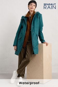 Seasalt Cornwall Blue Plant Waterproof Hunter 2 Coat (AG9363) | $283