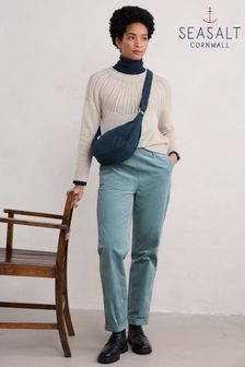 Seasalt Cornwall Blue Crackington Trousers (AG9399) | ₪ 342