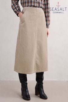 Seasalt Cornwall Natural 100% Cotton Window Wren Skirt (AG9446) | ￥13,420