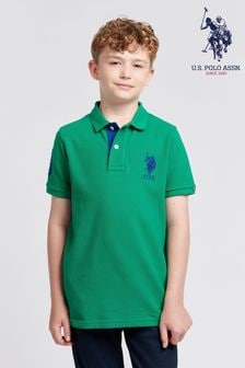 U.S. Polo Assn. Green Boys Player 3 Pique Polo Shirt (AG9530) | $69 - $82