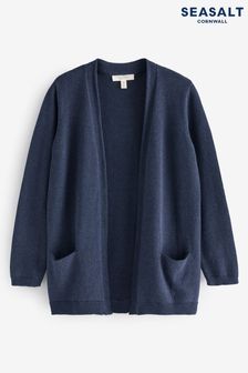 Seasalt Cornwall Blue 100% Cotton Riverboat Cardigan (AG9614) | €105