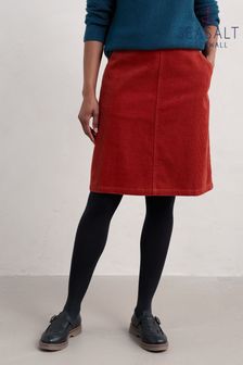 White stuff clocktower cord skirt red hot sale