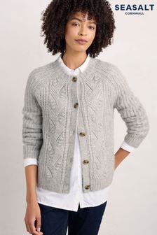 Seasalt Cornwall Natural Sand Thistle Cardigan (AG9701) | $206