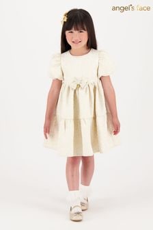 Angels Face Gold Jordan Deco Jacquard Tiered Dress (AH3476) | $188 - $206