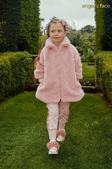 Next pink teddy coat outlet