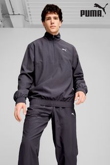 Puma Grey Mens Woven Half-Zip Tracksuit (AH3933) | €99