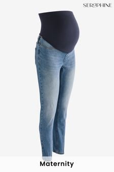 Seraphine Blue Skinny Overbump Maternity Jeans (AH4100) | 84 €