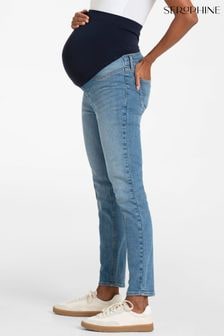 Seraphine Blue Skinny Overbump Maternity Jeans (AH4100) | $94