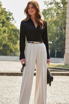 Ladies smart white trousers top