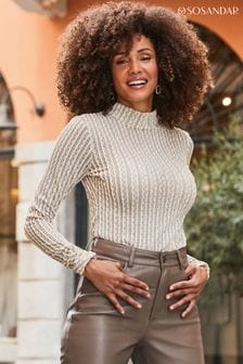 Roll neck top sales