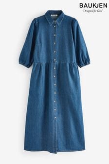 Baukjen Blue Barbara Organic Dress (AH4407) | kr3 560