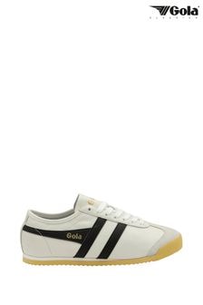 Gola White Ladies Race Leather Lace-Up Trainers (AH4853) | $154