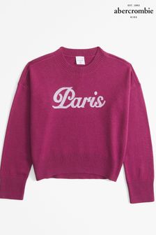 Abercrombie & Fitch Pink Knitted Crew Neck Jumper (AH5772) | kr840 - kr880