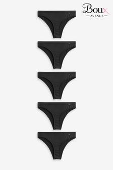 Boux Avenue Josie Black Briefs 5 Pack (AH5848) | $51