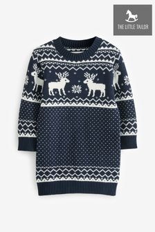 The Little Tailor Kids Christmas Reindeer Fairisle Dress (AH6061) | $51 - $58