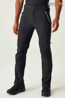 Regatta Black Mens Mountain Zip Off Walking Trousers (AH6242) | $198