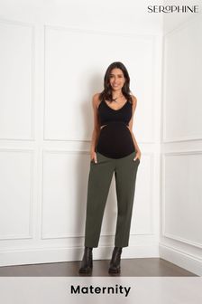 Seraphine Maternity Tapered Green Trousers (AH6362) | $126