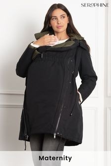 Seraphine Maternity 4 In 1 Black Puffer Jacket (AH6380) | $427