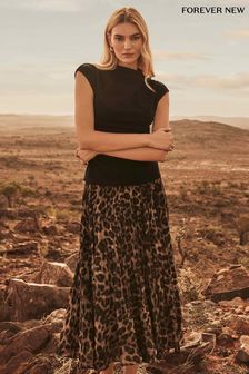 Leopard print skirt forever new discount