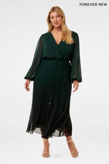 Women s 48 Forever New Belted Long Sleeve V Neck Dresses Next Luxembourg