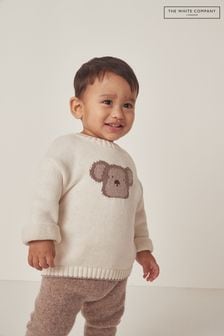 The White Company Natural Organic Cotton Little Monkey Jumper (AJ0346) | LEI 200