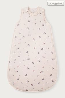 The White Company Organic Cotton Hattie Floral Frill Neck White Sleep Bag (AJ0347) | OMR18